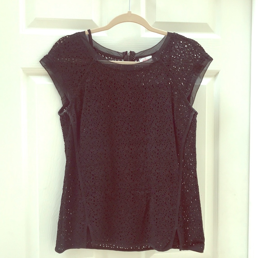 Elegant black lace top